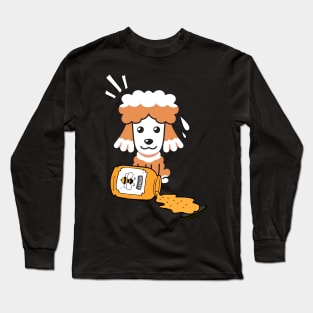 Naughty poodle spilled a jar of honey Long Sleeve T-Shirt